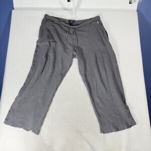 Polo Ralph Lauren Waffle Weave Lounge Pants Men L Drawstring Waist CUT Off Hems